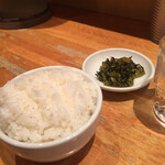 御天 - Aセットご飯&高菜