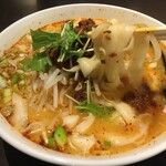 Taiwan Ryouribizembou Toushoumen - (料理)四川タンタン刀削麺(ピリ辛)②