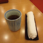 Washokudou Yamazato - ほうじ茶とおしぼり
