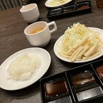 やっぱりステーキ  - スープ・サラダ・ご飯SET