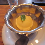 ステーキハウス　おおくぼ - デザートの　柚シャーベット