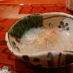 寿し道 桜田 - 先付けはあんかけ