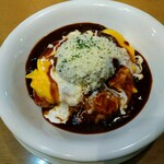 洋食＆CAFEのことこと屋 - オムハヤチーズハンバーグON