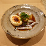 すし処 睦月 - ふぐ霜降り、皮刺し、白子焼き