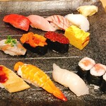 寿司 築地日本海 - 極上握り寿司 1,650円
