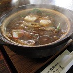 千里十里 - 味噌煮込みうどん　餅入り￥800