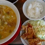 中華そば 高安 - 平日お昼のちょっとだけ定食