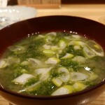 お料理 山乃口 - あおさの味噌汁