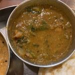 アーンドラ・キッチン - マトンカレーwithほうれん草