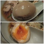 味処 むさし野 - づけ玉子