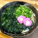 はなちゃんうどん  - わかめうどん　430円