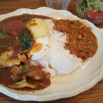 カレーアンドコーヒー・タイム - 野菜＆ドライカレー（大盛）