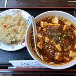 南国亭 - 四川風マーボー豆腐麺セット850円（税込）