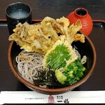 Okuizumo Sobadokoro Ippuku - 舞茸天婦羅そば･冷（1034円）