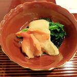 勢麟 - 赤貝と菜の花と若布のぬた