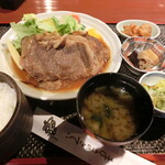 まきのきてい - 牛生姜焼き定食