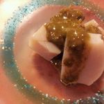 乙女寿司 - 刺し・能登の珠洲産 活鮑アワビ 肝醤油和え