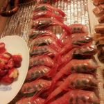 乙女寿司 - ネタケースの一例