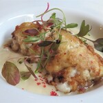 Le Coin Discret - 真鱈白子ポワレ　菊芋ピュレ