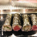 太田鮨 - 紫蘇梅巻き　鉄火巻き