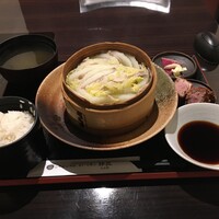 豚しゃぶ せいろ蒸し専門店 豚匠 北浜邸 - 霧島山麓豚と白菜のミルフィーユせいろ蒸し御膳