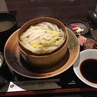 豚しゃぶ せいろ蒸し専門店 豚匠 北浜邸 - 霧島山麓豚と白菜のミルフィーユせいろ蒸し御膳