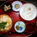 Sakurano Sato - 比内地鶏親子丼+稲庭うどんセット