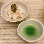 天麩羅 おばた - 酢と毛ガニ