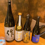 天麩羅 おばた - ずらり　日本酒