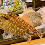 天麩羅 おばた - 車海老　揚げられる前