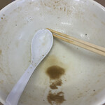 庵悟 - 底に溜まった魚粉