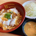 Katsu sato - 丼ランチA　かつ丼＋キャベツ＋とん汁