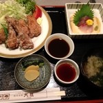 銀座 大雅 - ホロホロ鳥唐揚げ定食