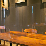 イル ネッビオ - 衛生面お席パーティション1