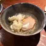 めしの助 - えび芋とたら白子の蟹あんかけ