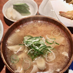 めしの助 - 豚汁、ぬかづけ