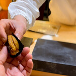 兄弟寿し - 道産馬糞雲丹海苔三河の手渡し