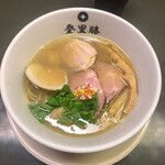 らぁめん登里勝 - はまぐり塩らーめん　1200円（娘撮影）