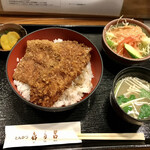 喜多呂 - ミックスA丼セット。1600円＋税　たかい