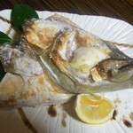 旅館田の浦温泉 - カマの塩焼き