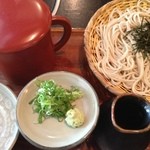 そば処笹喜  - ざるそば♪ つるつる美味しかったです。
うどんは麺がやわらかいです。