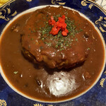 なべ家 - カレー焼き990円！お好み焼きにカレーがかかっとる✨ダイナミック(｡◕ ∀ ◕｡)