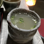 後藤蕎麦 - そば湯