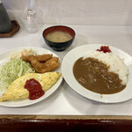 キッチンニュー早苗 - 日替わりランチ (+100円でカレーライス)