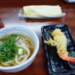 純手打ち讃岐うどん きむらや - あつあつ(小)とえび天