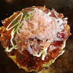 Okonomiyaki Nomura - 関西風お好み焼豚・納豆トッピングもち