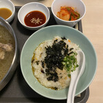 ニブンノイチ - 白飯かお粥選べます。