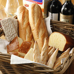 Assortment of various breads