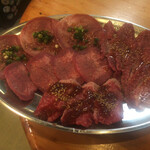 ホルモン焼肉　笑炎 - UP,個人的にはタンよりカルビ多いほうが良い