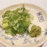 蕎麦割烹  倉田 - 刻み葱＆山葵